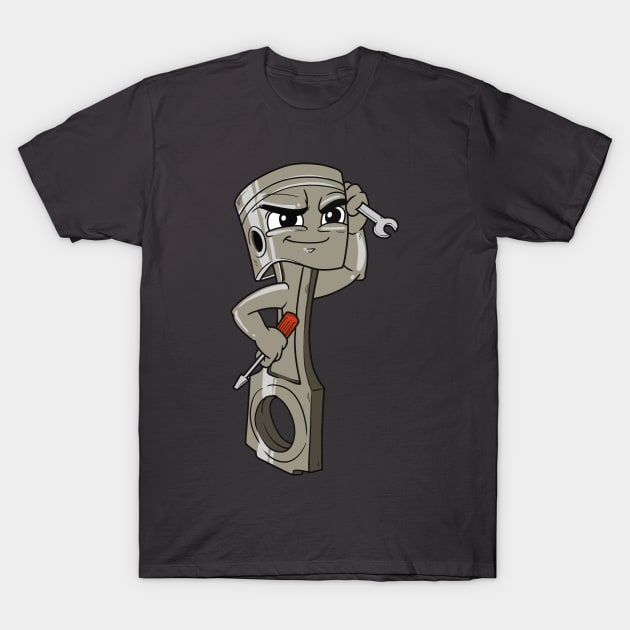 Funny Mechanics Tough Cylinder T-Shirt by Shirtbubble